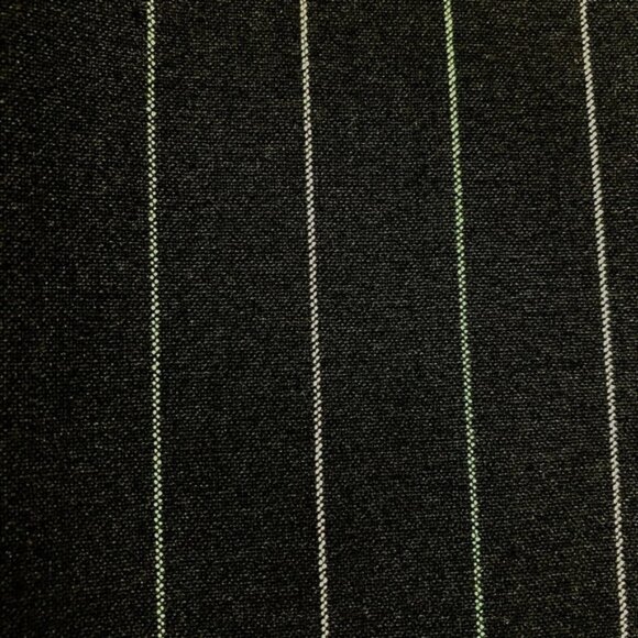 Black dress slacks with pinstripe & wide pant legs - Picture 3 of 4